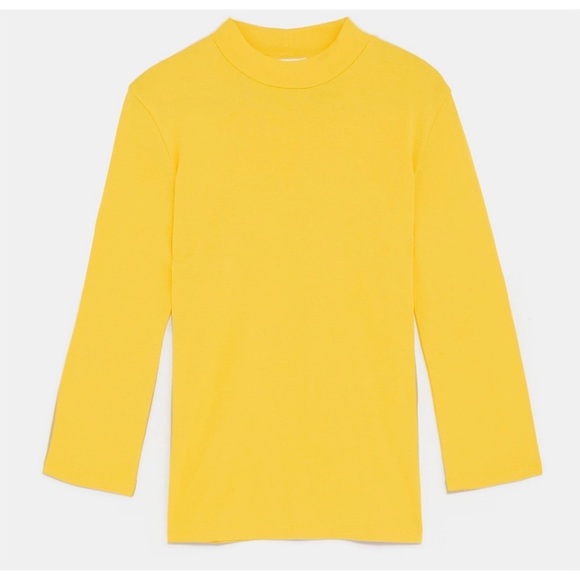 Zara Tops | Zara Mock Neck Top - Picture 9 of 9